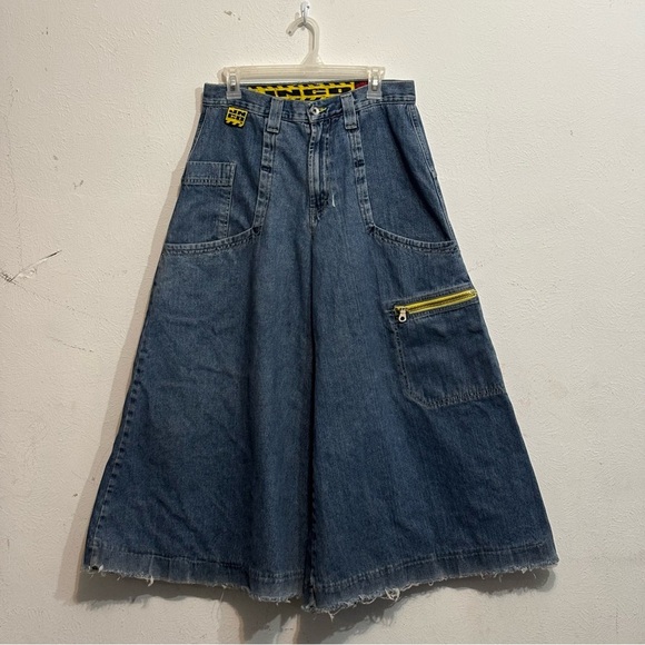 Vintage 90s Original JNCOCrime Scene JeansDistressed Worn Size 31x32